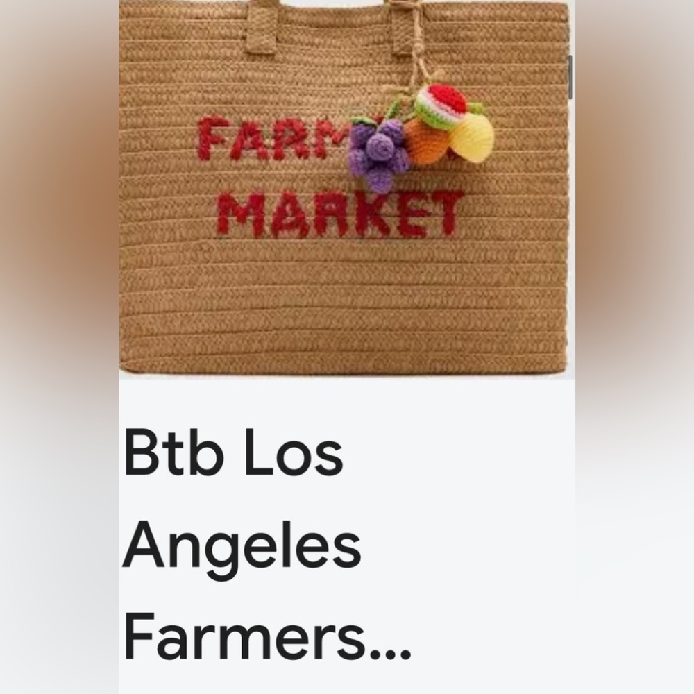 BTB Los Angeles Darling! Farmers Market tote - Picture 12 of 12